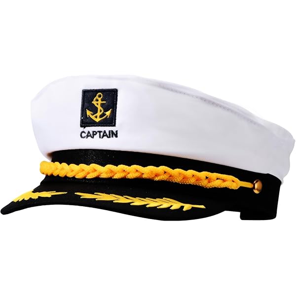 Amazon.com: CYYKFWHDP Captain Hat, Sailor Skipper Cap, Funny